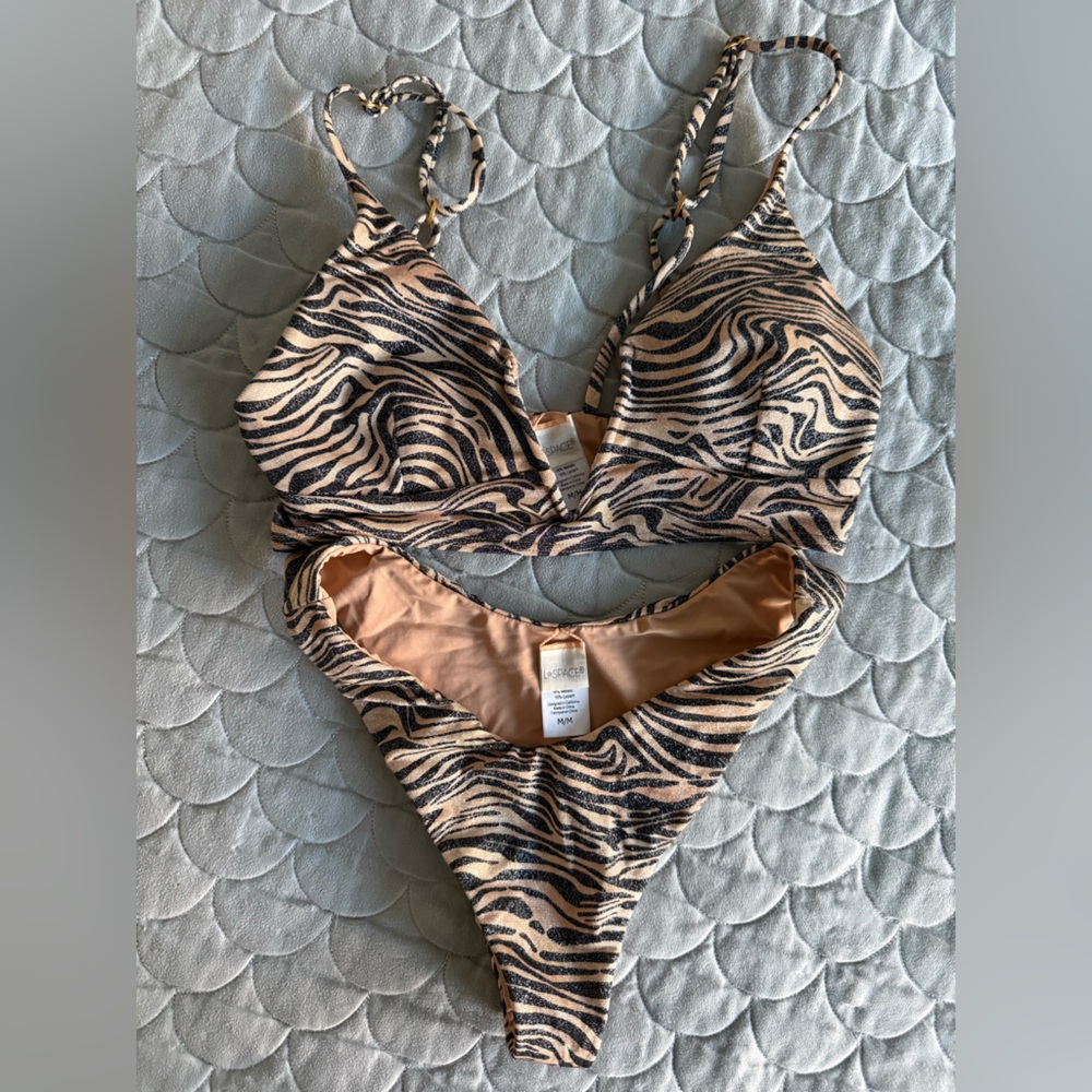 Tiger Print Bikini Set